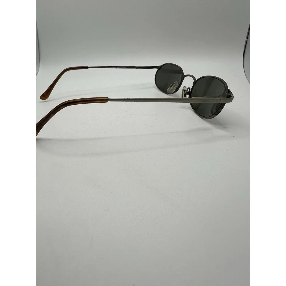 VTG Fossil Francis Oval Sunglasses Tortoiseshell Green Lenses‎ Y2K